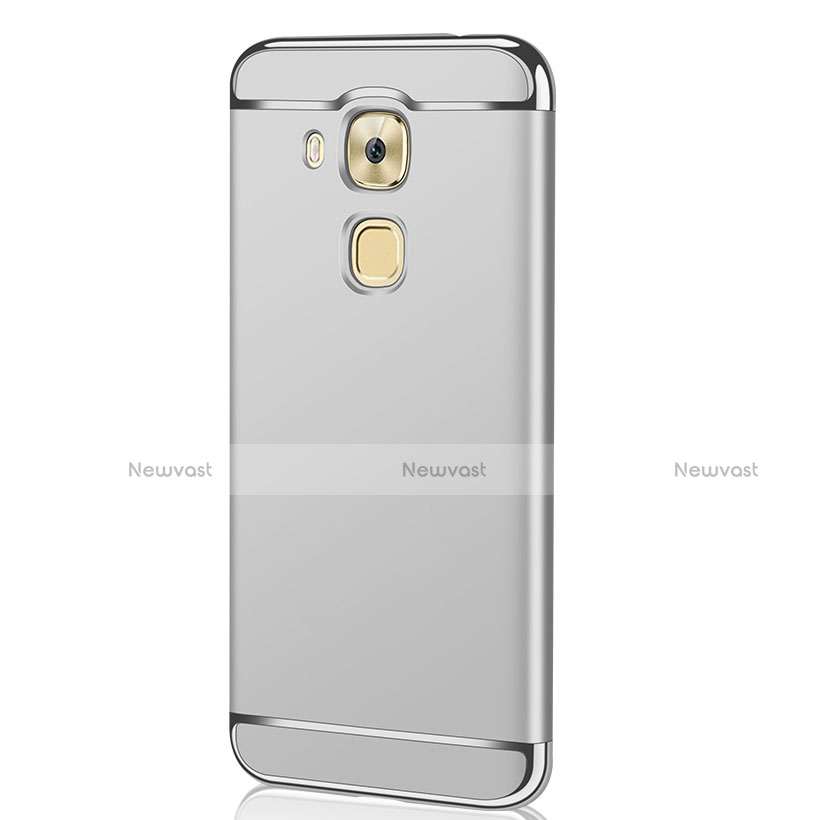 Luxury Metal Frame and Plastic Back Case M01 for Huawei G9 Plus Silver