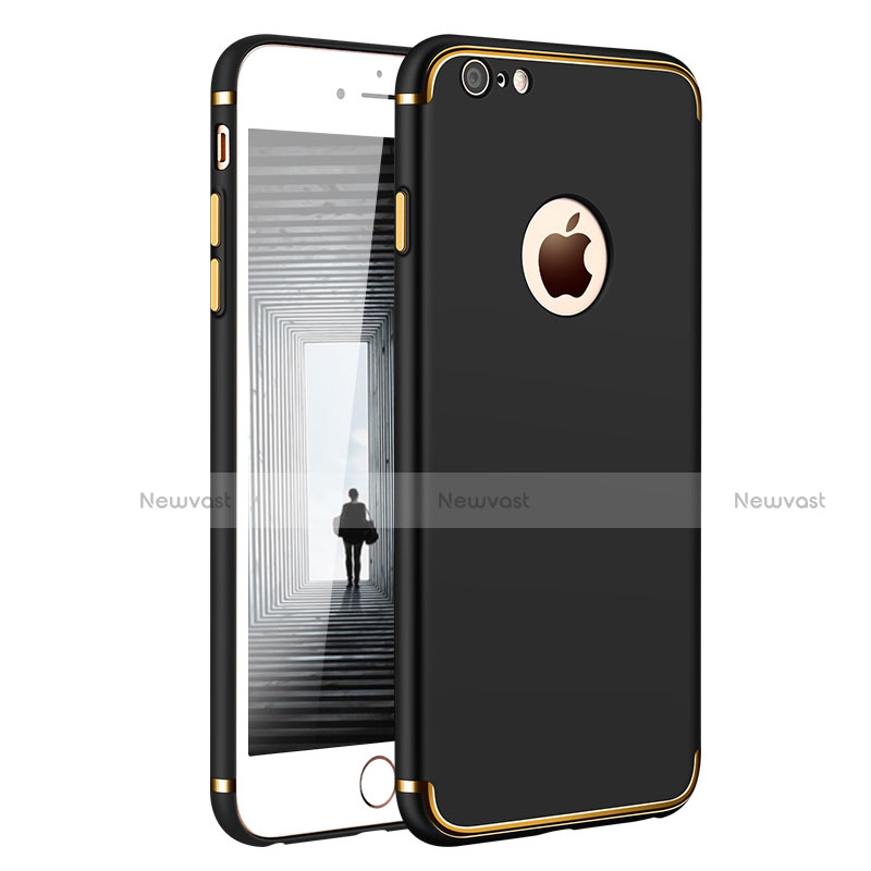 Luxury Metal Frame and Plastic Back Case M02 for Apple iPhone 6 Black