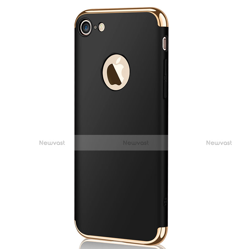 Luxury Metal Frame and Plastic Back Case M02 for Apple iPhone 7 Black