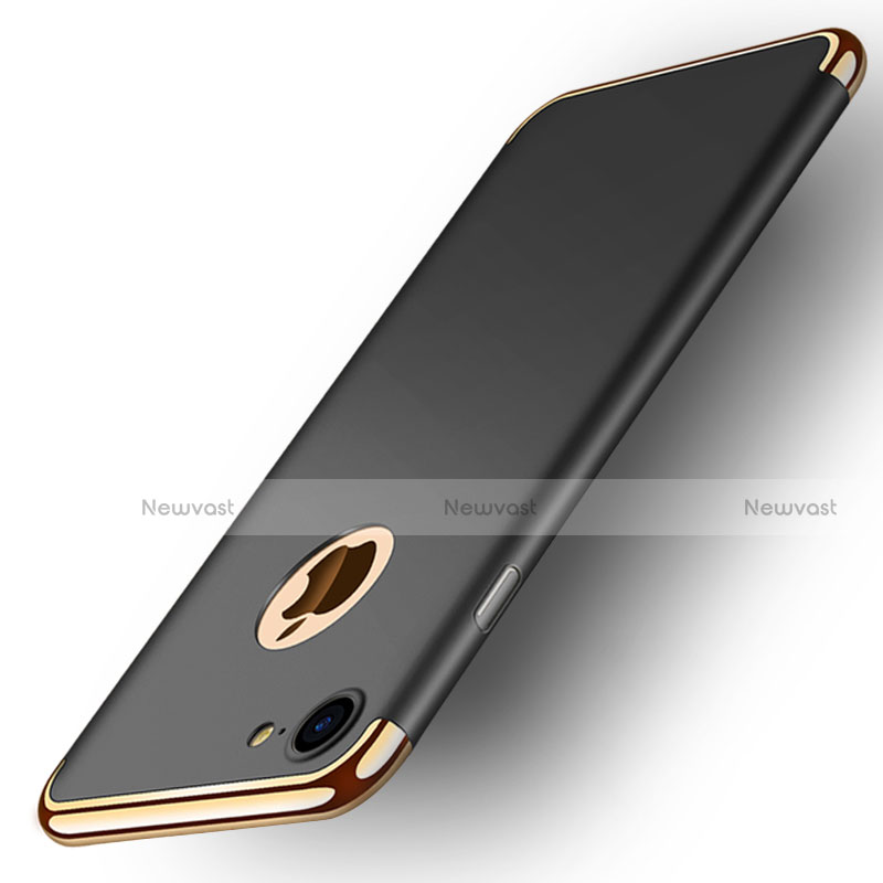 Luxury Metal Frame and Plastic Back Case M02 for Apple iPhone 8 Black