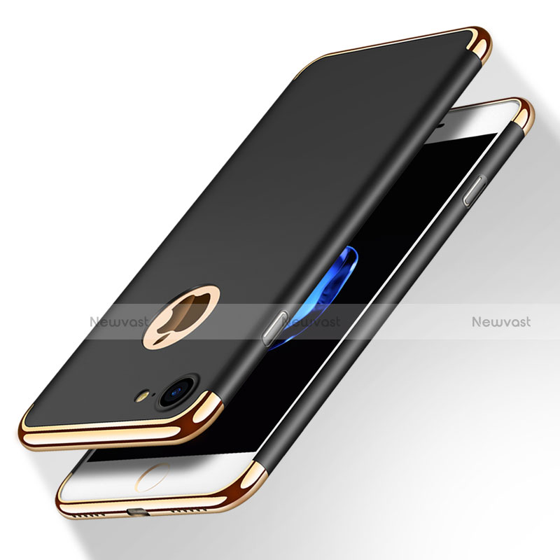 Luxury Metal Frame and Plastic Back Case M02 for Apple iPhone 8 Black