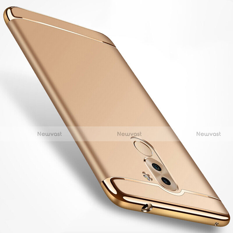 Luxury Metal Frame and Plastic Back Case M02 for Huawei Honor 6X Gold