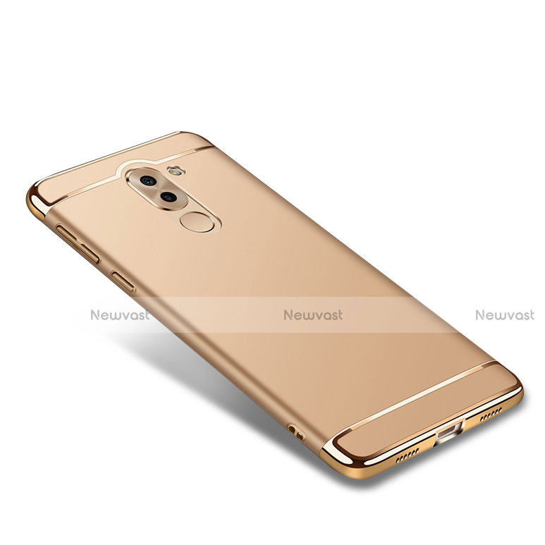 Luxury Metal Frame and Plastic Back Case M02 for Huawei Honor 6X Gold
