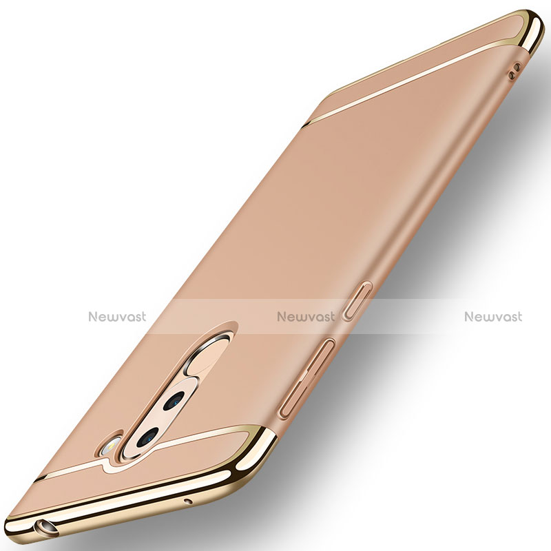 Luxury Metal Frame and Plastic Back Case M02 for Huawei Honor 6X Pro Gold