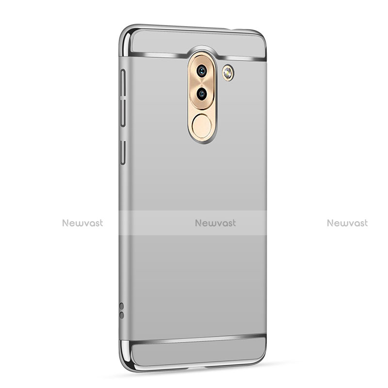 Luxury Metal Frame and Plastic Back Case M02 for Huawei Honor 6X Pro Silver