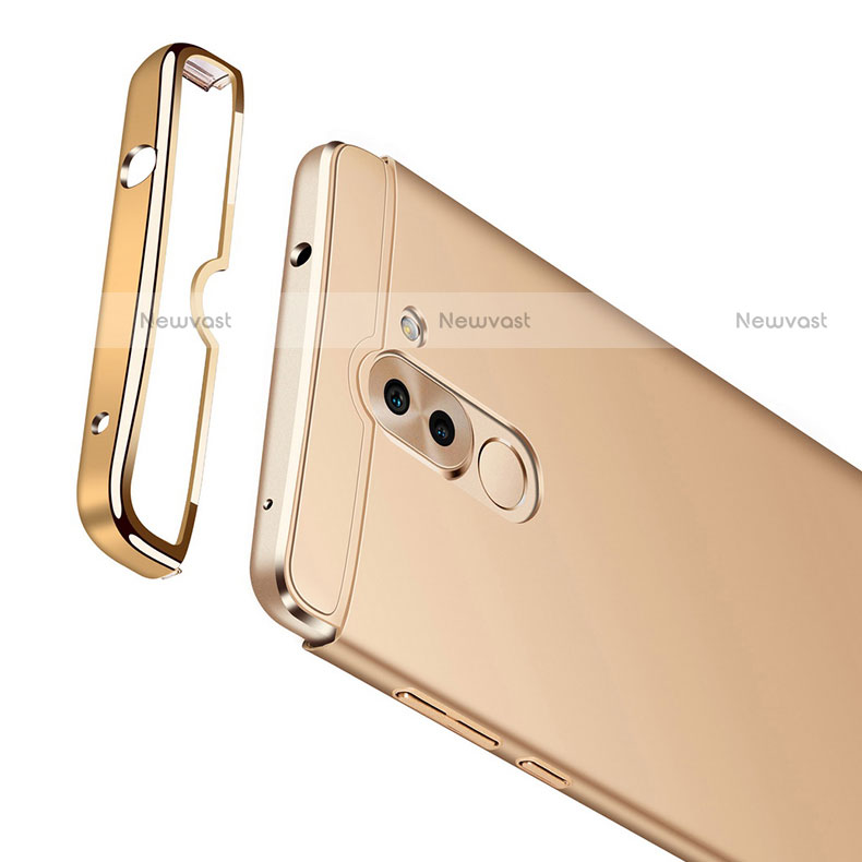 Luxury Metal Frame and Plastic Back Case M02 for Huawei Mate 9 Lite Gold