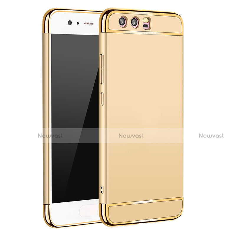 Luxury Metal Frame and Plastic Back Case M02 for Huawei P10 Gold