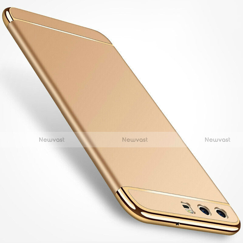 Luxury Metal Frame and Plastic Back Case M02 for Huawei P10 Gold