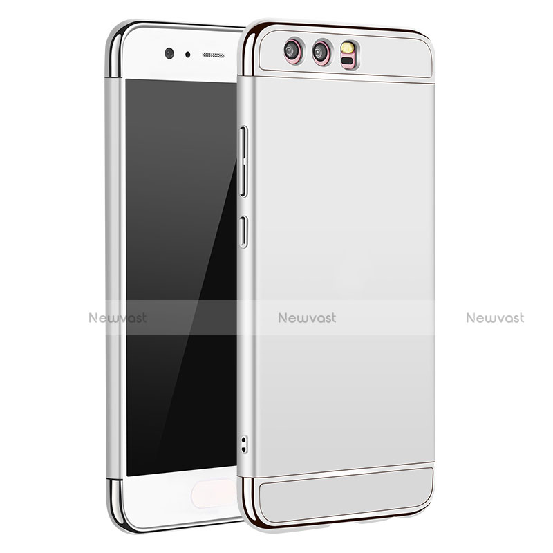 Luxury Metal Frame and Plastic Back Case M02 for Huawei P10 Silver