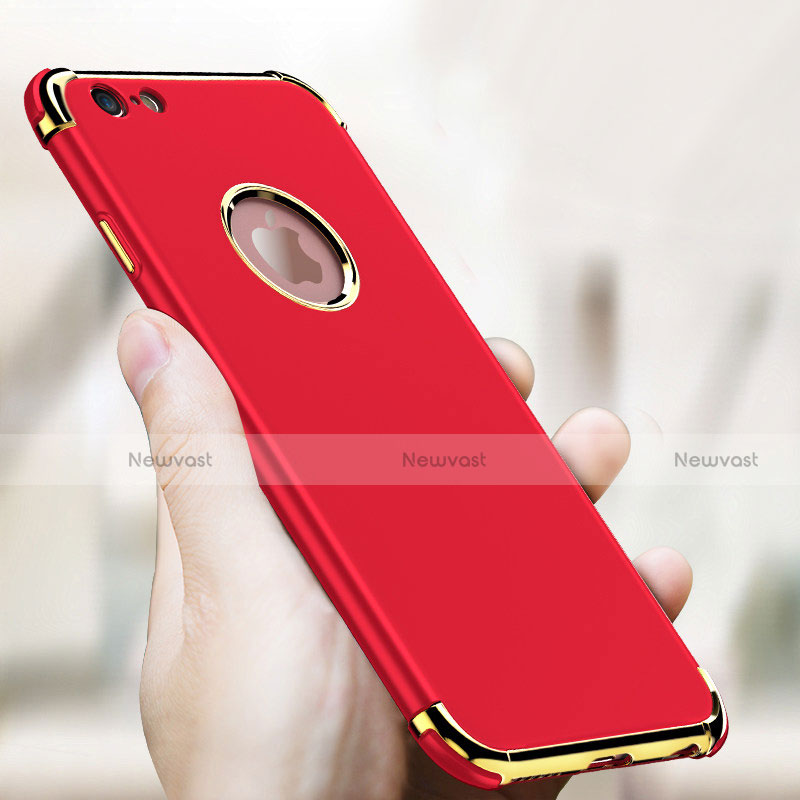 Luxury Metal Frame and Plastic Back Case M06 for Apple iPhone 6 Red