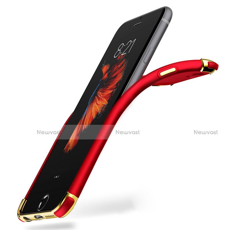 Luxury Metal Frame and Plastic Back Case M06 for Apple iPhone 6 Red