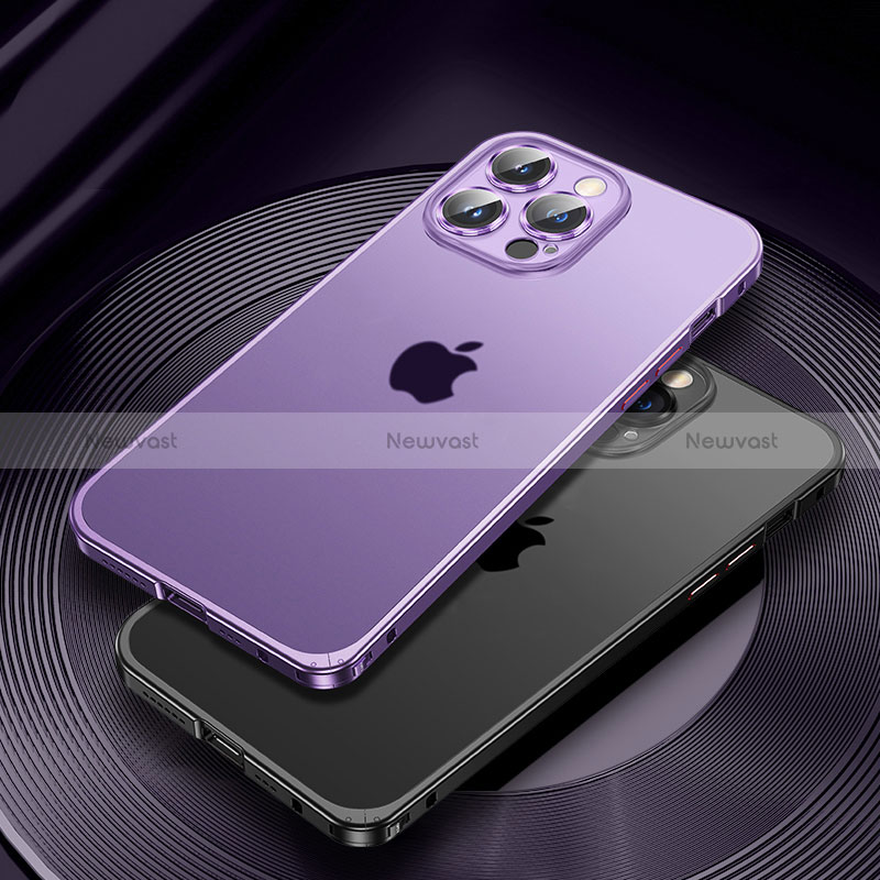 Luxury Metal Frame and Plastic Back Cover Case JL2 for Apple iPhone 13