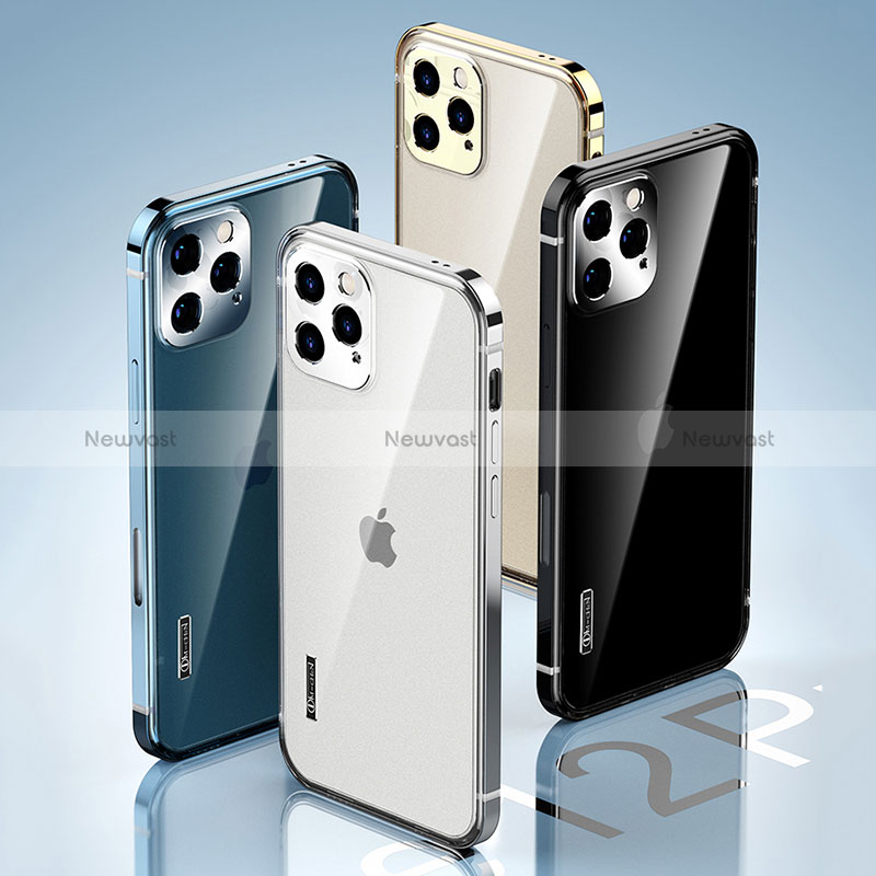 Luxury Metal Frame and Plastic Back Cover Case JL3 for Apple iPhone 14 Pro