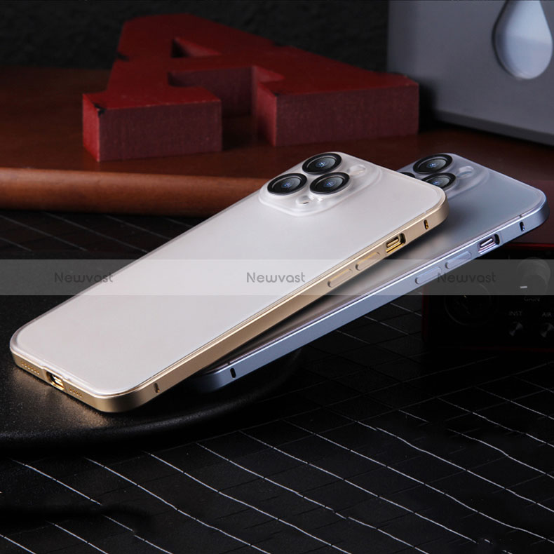 Luxury Metal Frame and Plastic Back Cover Case LF2 for Apple iPhone 13 Pro Max