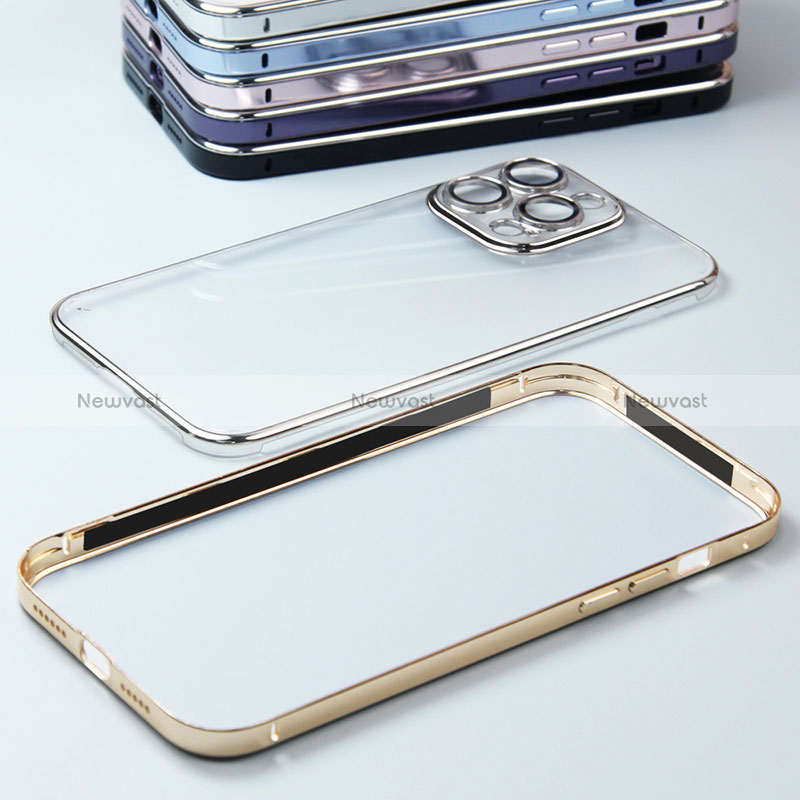 Luxury Metal Frame and Plastic Back Cover Case LF5 for Apple iPhone 13 Pro