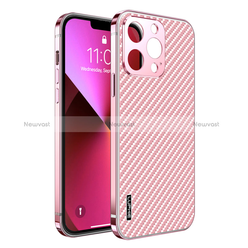 Luxury Metal Frame and Plastic Back Cover Case LF6 for Apple iPhone 13 Pro