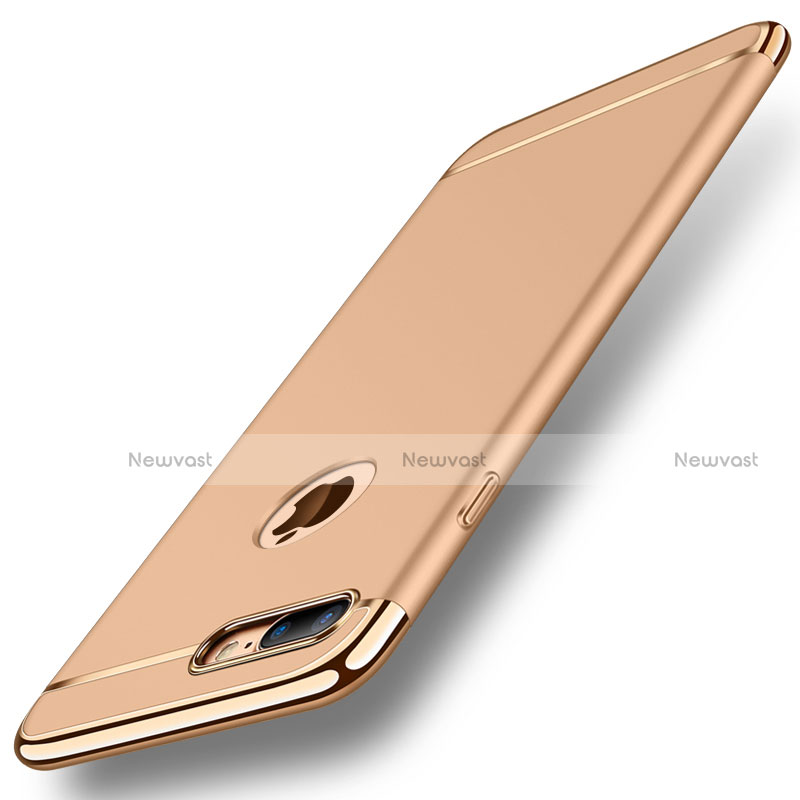 Luxury Metal Frame and Plastic Back Cover Case M01 for Apple iPhone 7 Plus Gold