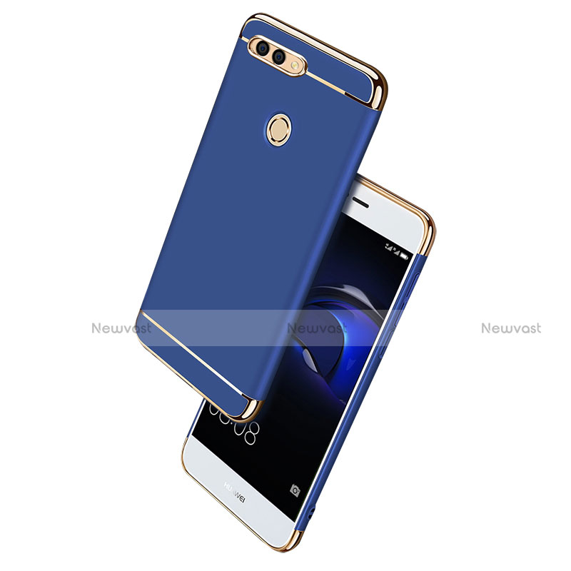 Luxury Metal Frame and Plastic Back Cover Case M01 for Huawei Enjoy 7S