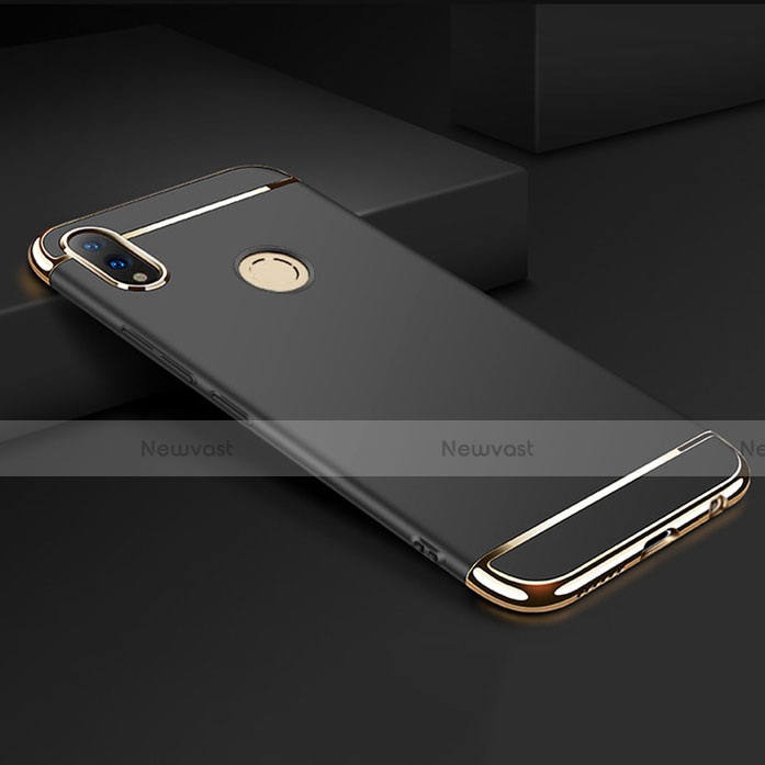 Luxury Metal Frame and Plastic Back Cover Case M01 for Huawei Honor 8X Black