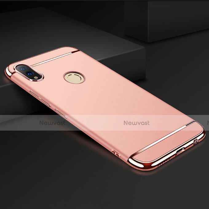 Luxury Metal Frame and Plastic Back Cover Case M01 for Huawei Honor 8X Rose Gold