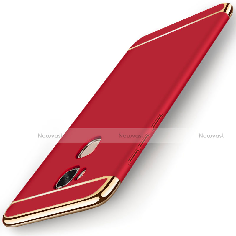 Luxury Metal Frame and Plastic Back Cover Case M01 for Huawei Honor Play 5X Red