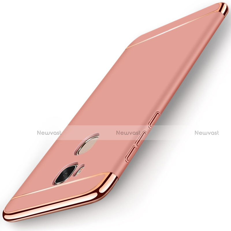 Luxury Metal Frame and Plastic Back Cover Case M01 for Huawei Honor Play 5X Rose Gold