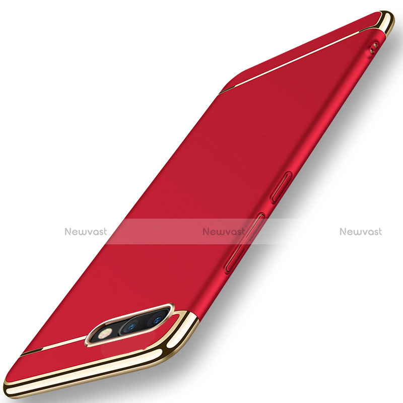 Luxury Metal Frame and Plastic Back Cover Case M01 for Huawei Honor V10 Red