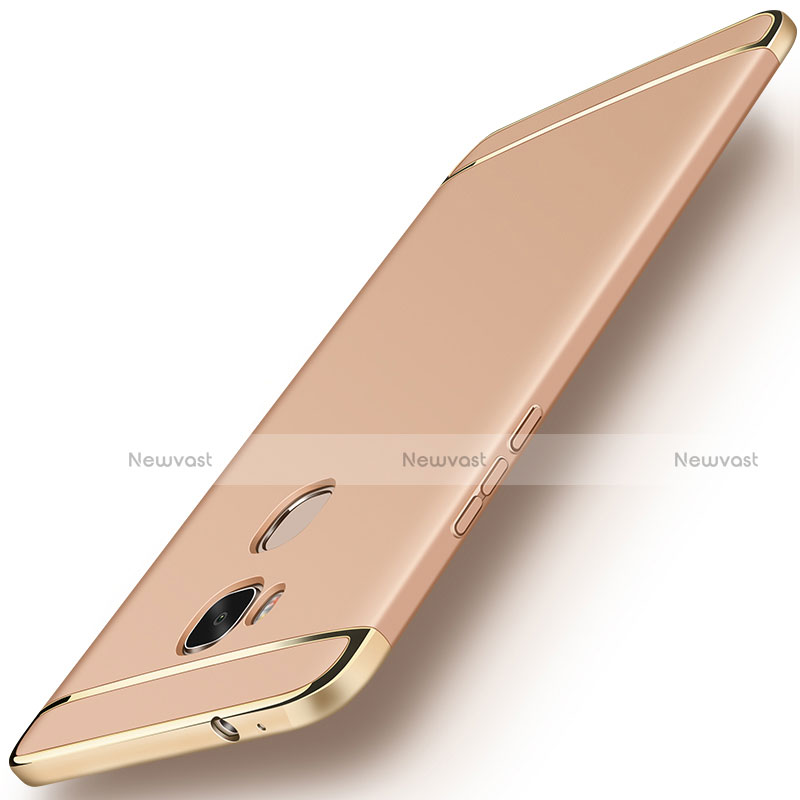 Luxury Metal Frame and Plastic Back Cover Case M01 for Huawei Honor X5 Gold