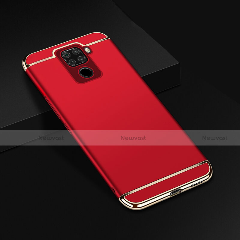 Luxury Metal Frame and Plastic Back Cover Case M01 for Huawei Nova 5z Red