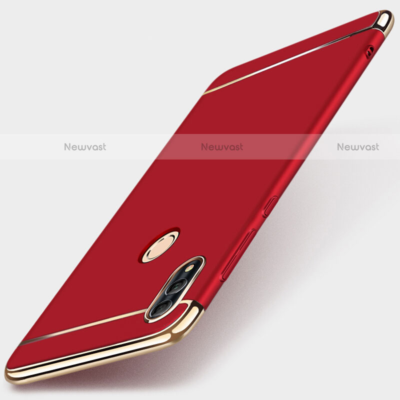 Luxury Metal Frame and Plastic Back Cover Case M01 for Huawei P Smart (2019) Red