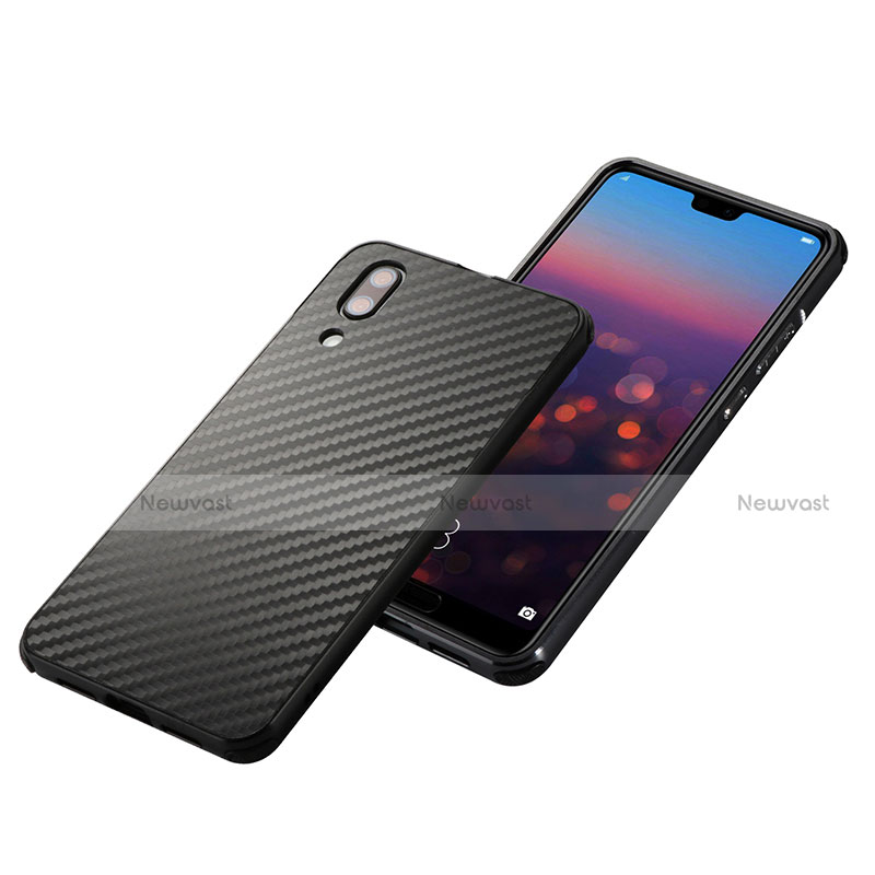 Luxury Metal Frame and Plastic Back Cover Case M01 for Huawei P20