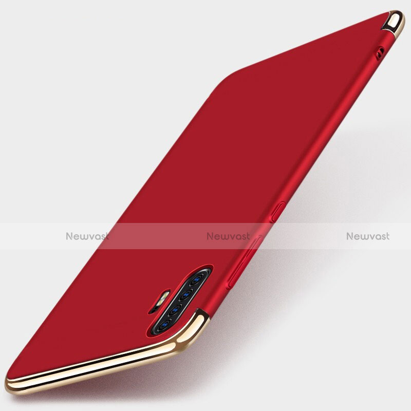 Luxury Metal Frame and Plastic Back Cover Case M01 for Huawei P30 Pro Red