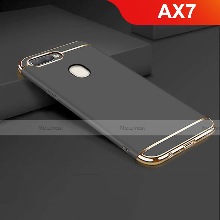 Luxury Metal Frame and Plastic Back Cover Case M01 for Oppo AX7 Black