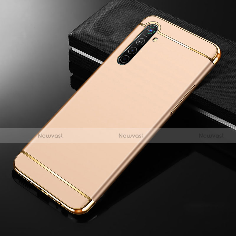 Luxury Metal Frame and Plastic Back Cover Case M01 for Oppo K5 Gold