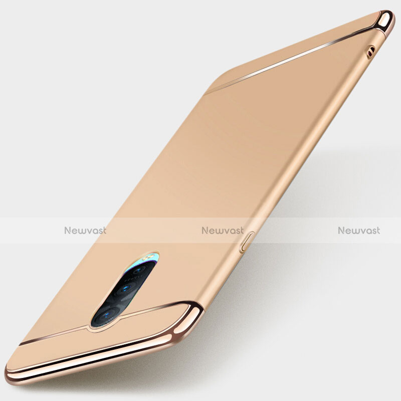 Luxury Metal Frame and Plastic Back Cover Case M01 for Oppo R17 Pro Gold