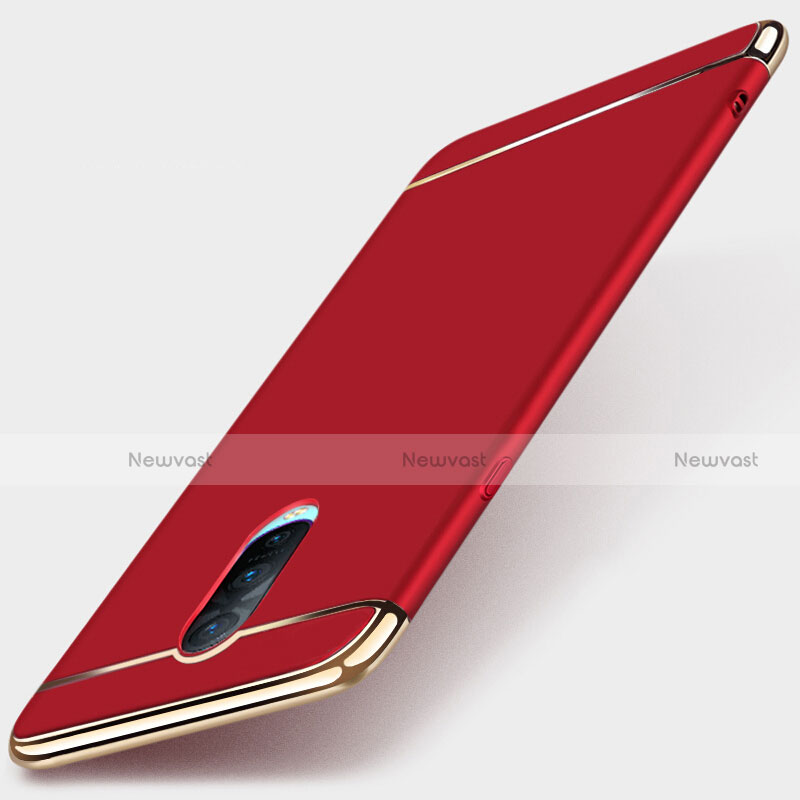 Luxury Metal Frame and Plastic Back Cover Case M01 for Oppo RX17 Pro Red