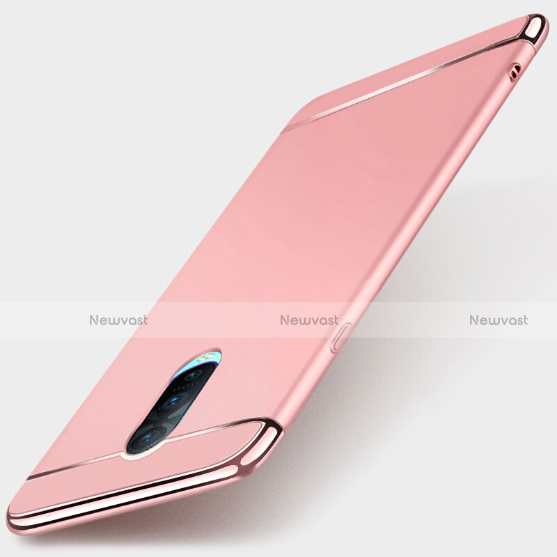 Luxury Metal Frame and Plastic Back Cover Case M01 for Oppo RX17 Pro Rose Gold