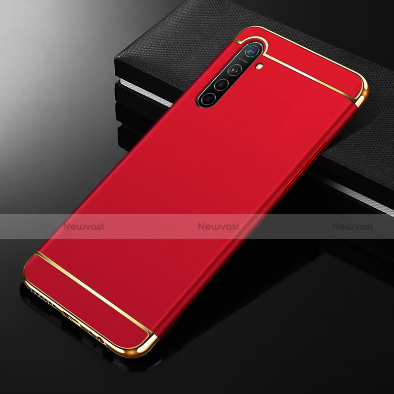 Luxury Metal Frame and Plastic Back Cover Case M01 for Realme XT Red