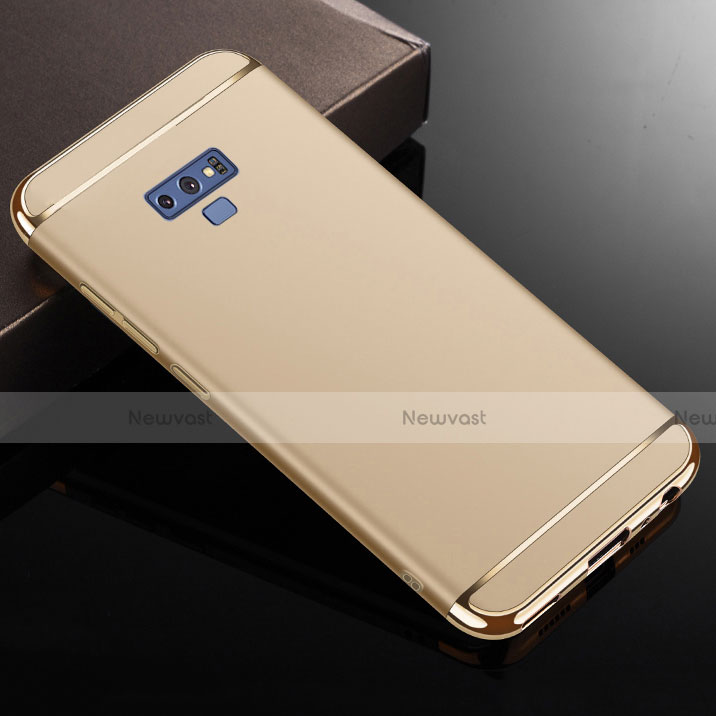 Luxury Metal Frame and Plastic Back Cover Case M01 for Samsung Galaxy Note 9 Gold