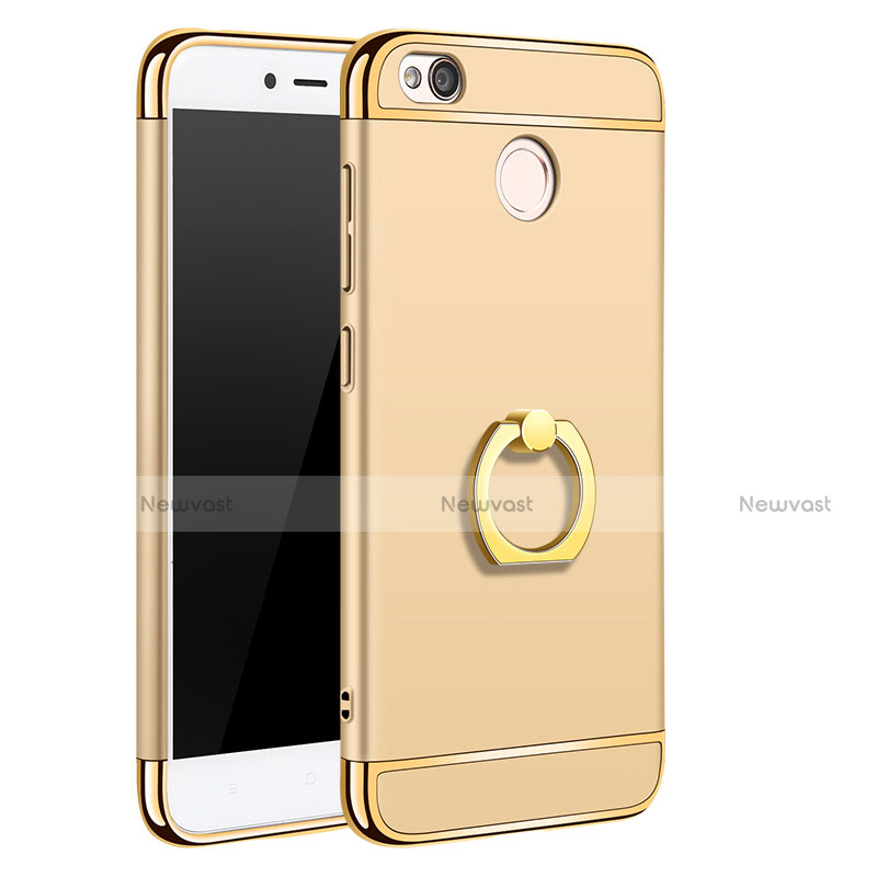 Luxury Metal Frame and Plastic Back Cover Case M01 for Xiaomi Redmi 4X Gold