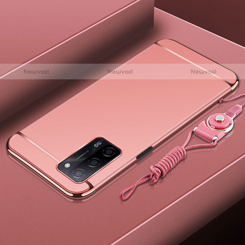 Luxury Metal Frame and Plastic Back Cover Case P01 for Oppo A55 5G