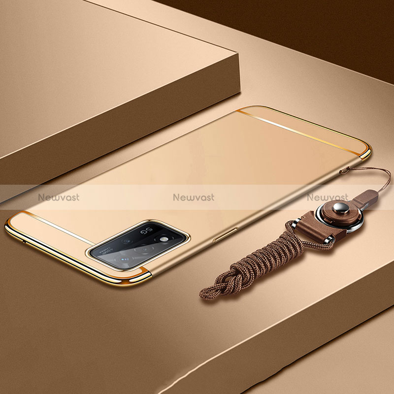 Luxury Metal Frame and Plastic Back Cover Case P01 for Oppo A93s 5G