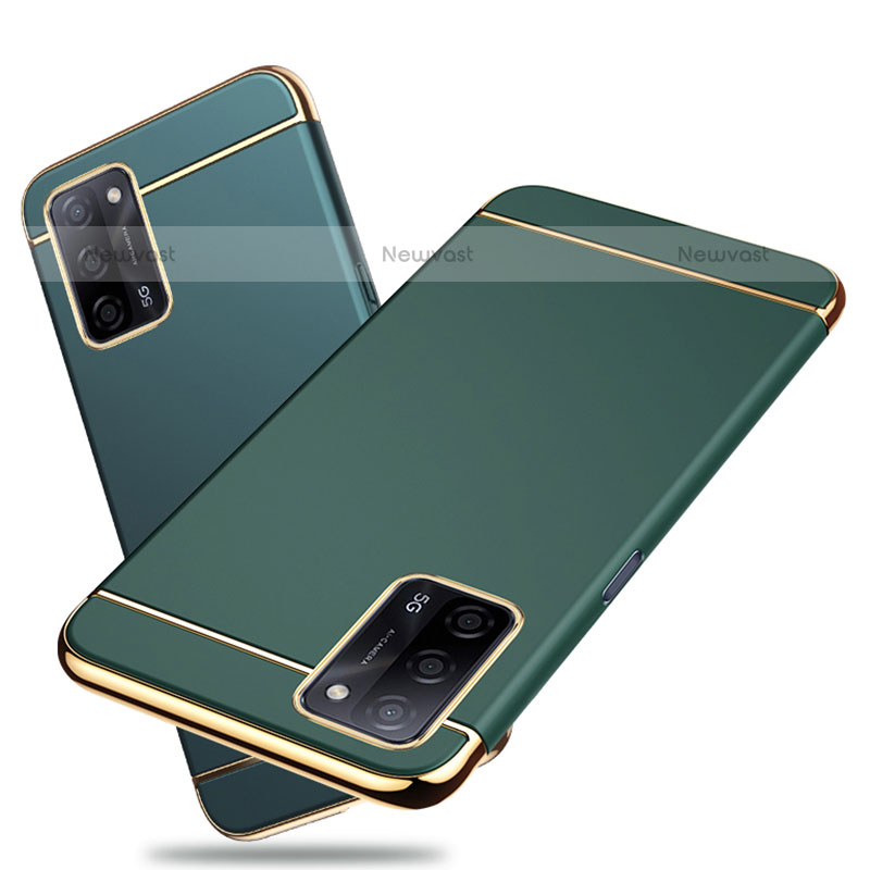 Luxury Metal Frame and Plastic Back Cover Case P02 for Oppo A55 5G