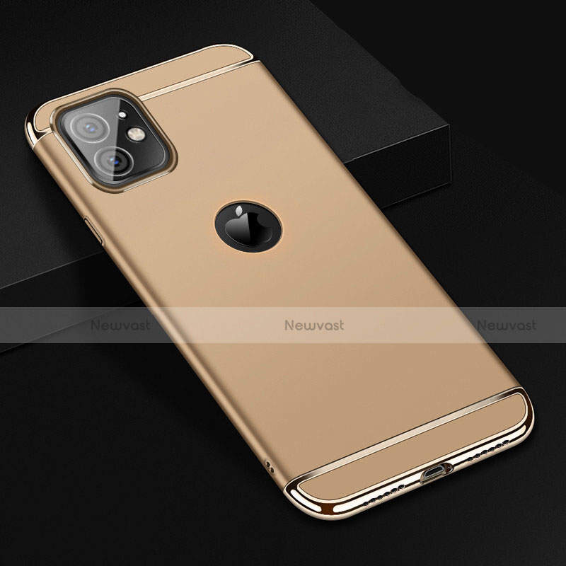 Luxury Metal Frame and Plastic Back Cover Case T01 for Apple iPhone 11 Gold