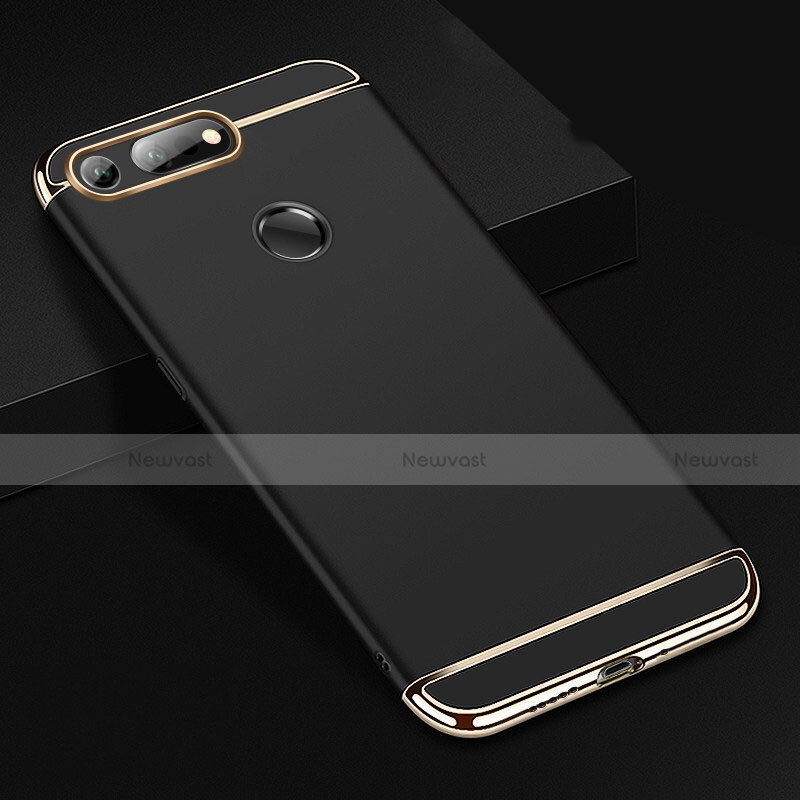 Luxury Metal Frame and Plastic Back Cover Case T01 for Huawei Honor V20 Black