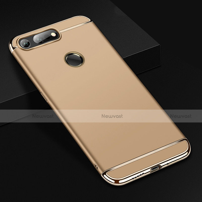 Luxury Metal Frame and Plastic Back Cover Case T01 for Huawei Honor V20 Gold