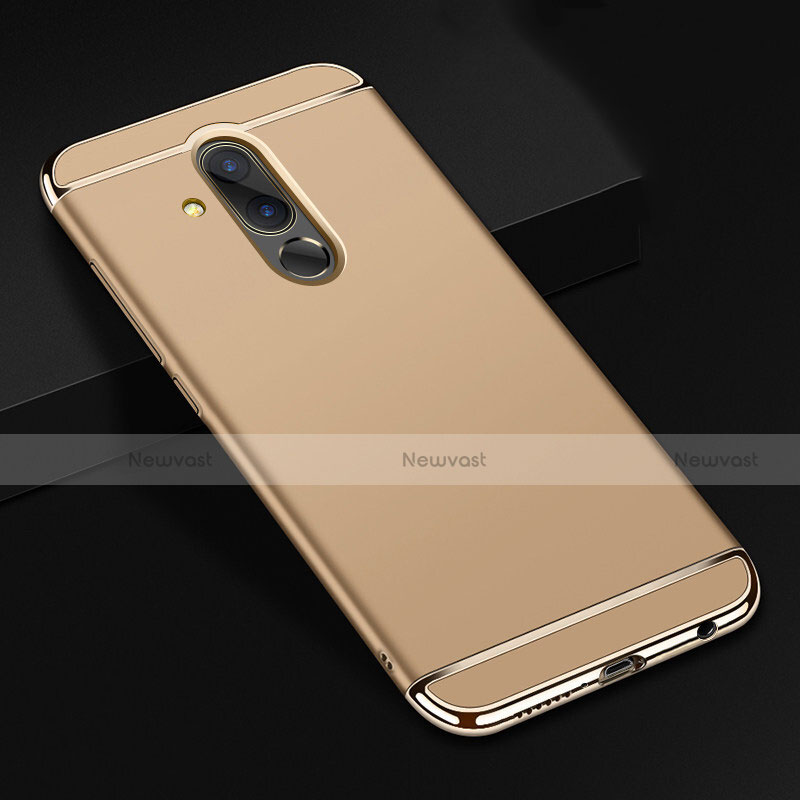 Luxury Metal Frame and Plastic Back Cover Case T01 for Huawei Mate 20 Lite Gold