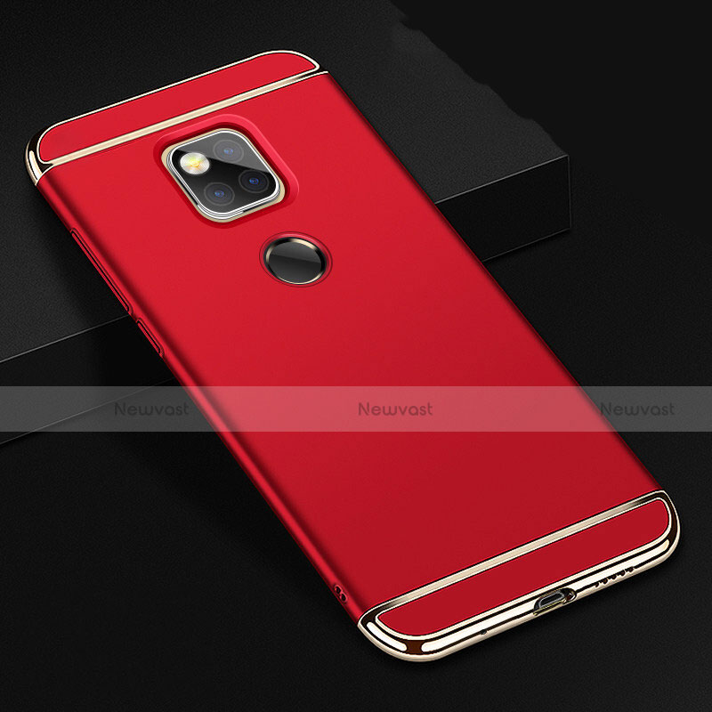 Luxury Metal Frame and Plastic Back Cover Case T01 for Huawei Mate 20 X 5G Red