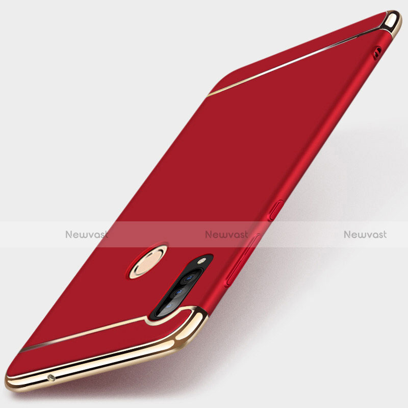 Luxury Metal Frame and Plastic Back Cover Case T01 for Huawei Nova 4e Red