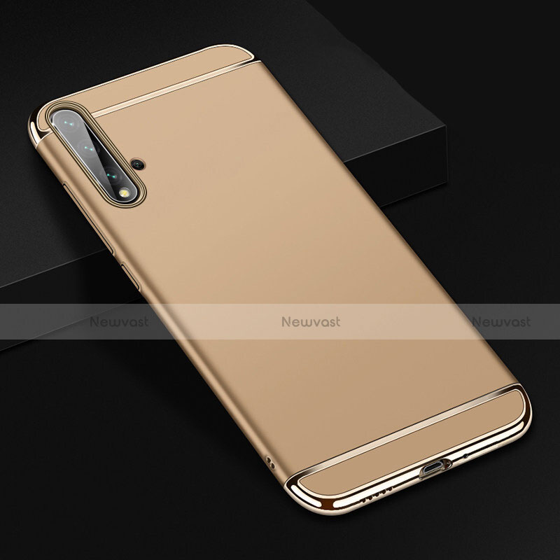 Luxury Metal Frame and Plastic Back Cover Case T01 for Huawei Nova 5 Gold